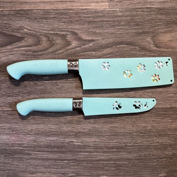 Pioneer Woman Knife Set 6 Covers Floral Sweet Romance Kitchen Cutlery Cottage - Picture 5 of 8